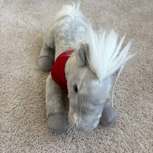 Wells Fargo Shamrock Gray Plush Legendary‎ Pony Stuffed Animal w Tag 2013 14”